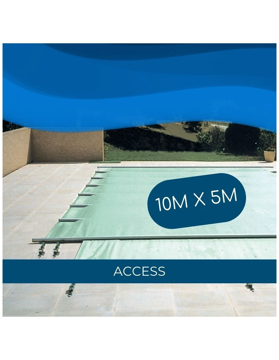 Bâche à Barres De Sécurité Access 580 G/m² Pour Piscine 10m X 4m 2 Bâche à Barres De Sécurité Access 580 G/m² Pour Piscine 10m X 4m – Image 2