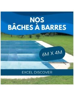 Bâche à Barres De Sécurité Excel Discover 580 G/m² Pour Piscine 6m X 4m 5 Bâche à Barres De Sécurité Excel Discover 580 G/m² Pour Piscine 6m X 4m -Mister Piscine Boutique bache a barres de securite excel discover 580 gm pour piscine 6m x 4m 2