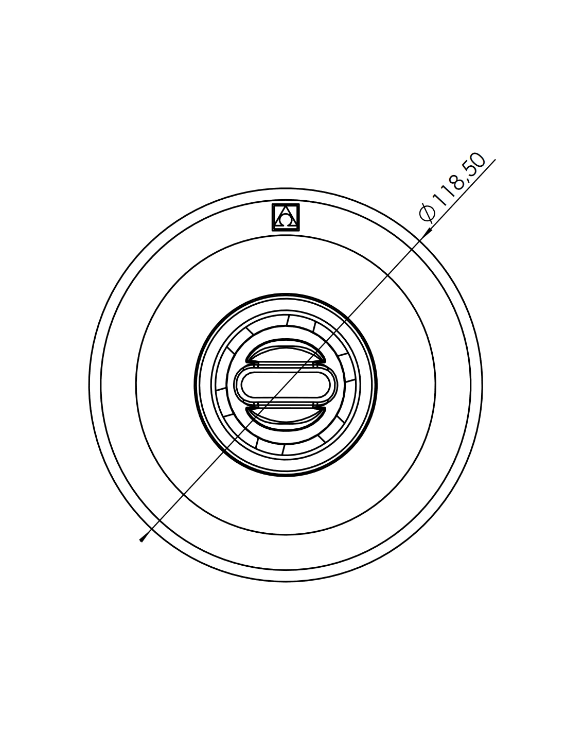 Buse De Refoulement Avec écrou (Piscine Liner) - Anthracite 3 Buse De Refoulement Avec écrou (Piscine Liner) - Anthracite – Image 3