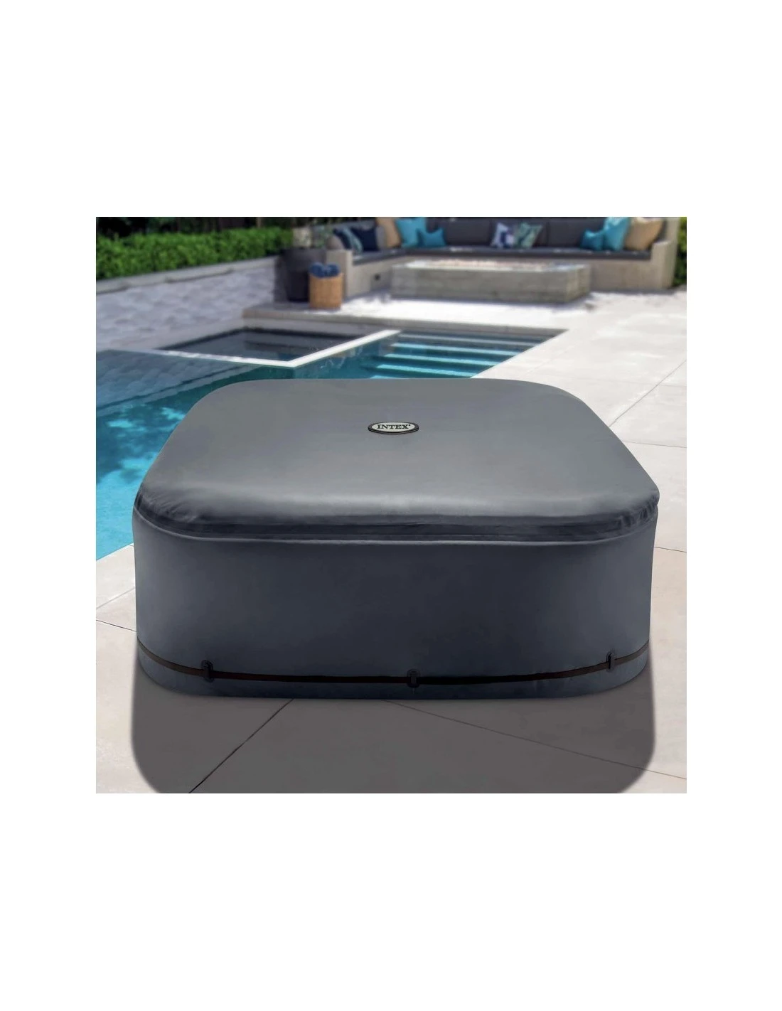 Intex Couverture Thermique Pure Spa Carré 6P ( Couverture + Couvercle) 2 Intex Couverture Thermique Pure Spa Carré 6P ( Couverture + Couvercle) – Image 2