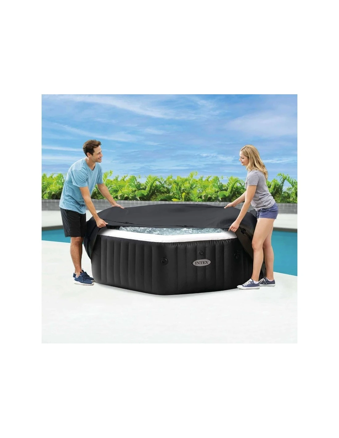 Intex Couverture Thermique Spa Octogonal 6P ( Couverture + Couvercle) 4 Intex Couverture Thermique Spa Octogonal 6P ( Couverture + Couvercle) – Image 4