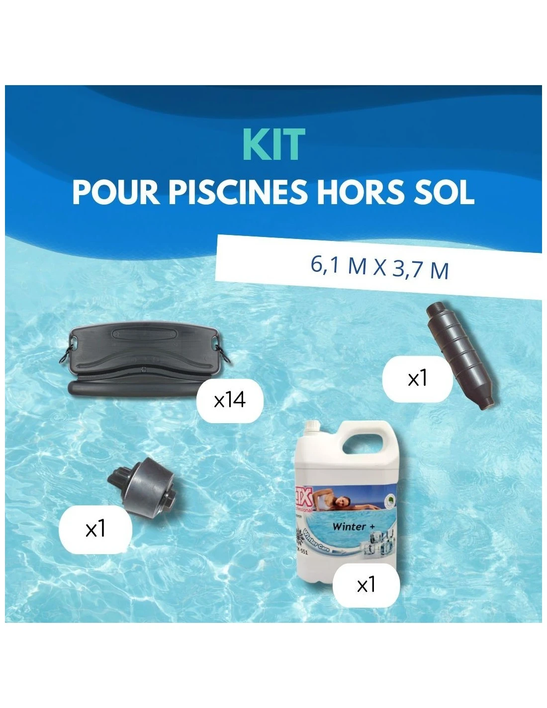 Kit Hivernage Piscine Hors Sol 6,1x3,7m 2 Kit Hivernage Piscine Hors Sol 6,1x3,7m – Image 2