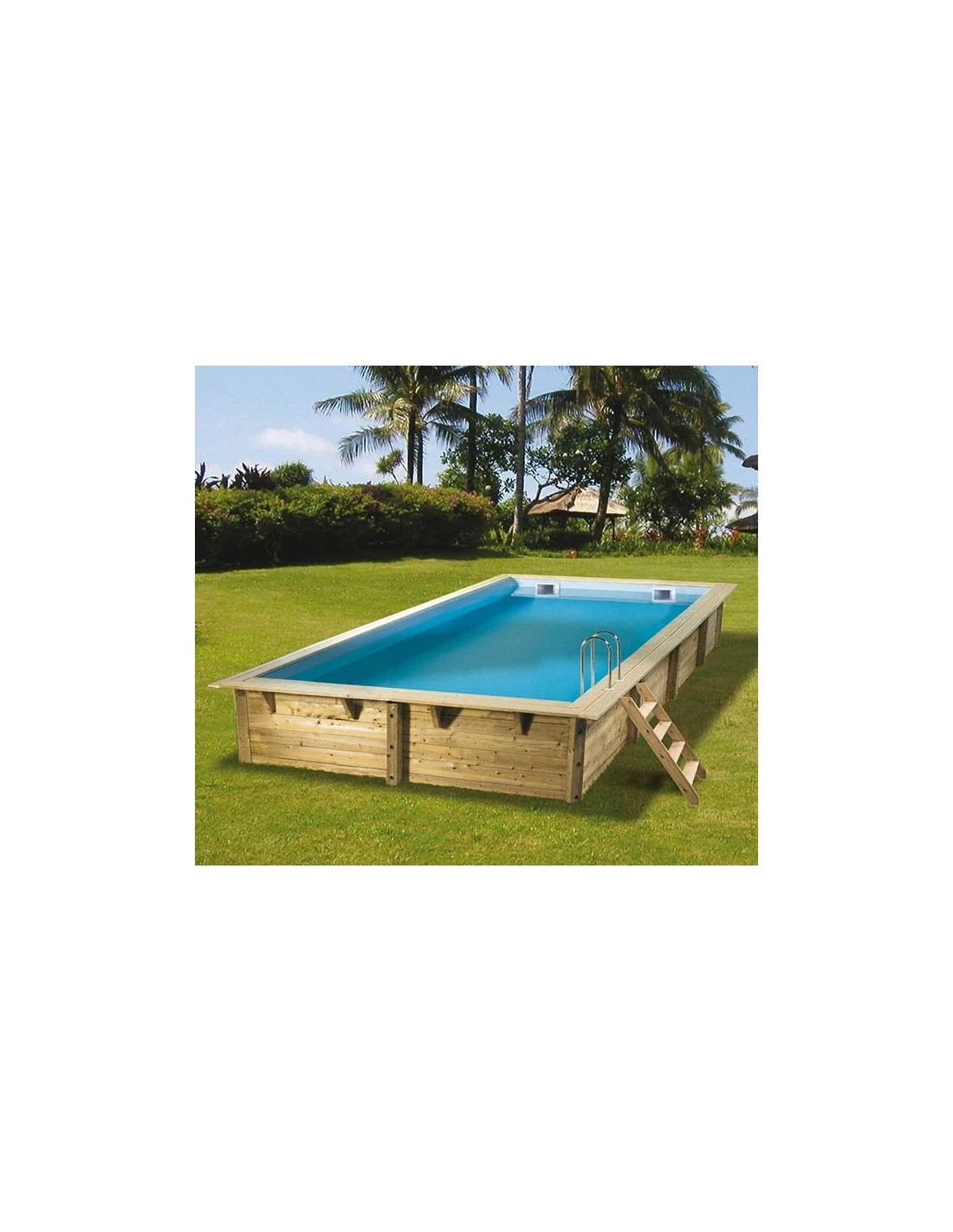 Piscine Bois Ubbink Linéa 650 X 350 X H 140 Cm 1 Piscine Bois Ubbink Linéa 650 X 350 X H 140 Cm