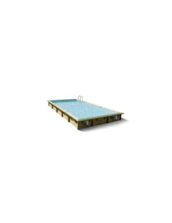Piscine Bois Ubbink Linéa 800 X 500 X H 140 Cm