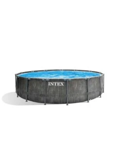 Intex Piscine Greywood Prism Frame Premium Ronde Ø 457 X 122 Cm