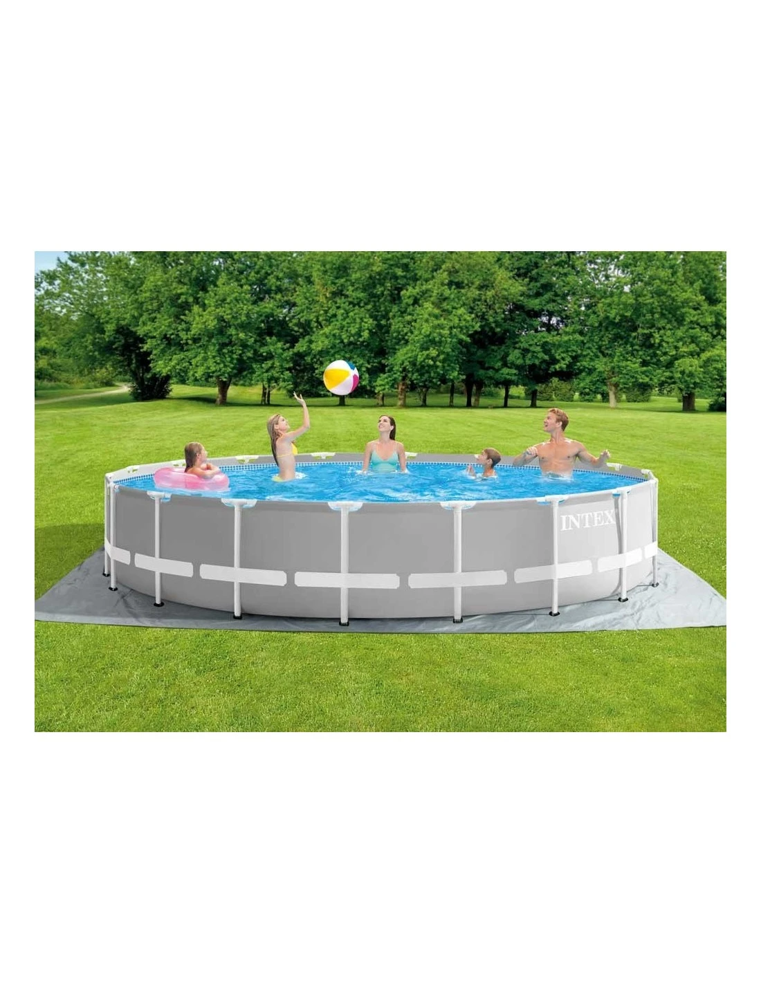 Intex Piscine Prism Frame Ronde Ø 549 X 122 Cm 2 Intex Piscine Prism Frame Ronde Ø 549 X 122 Cm – Image 2