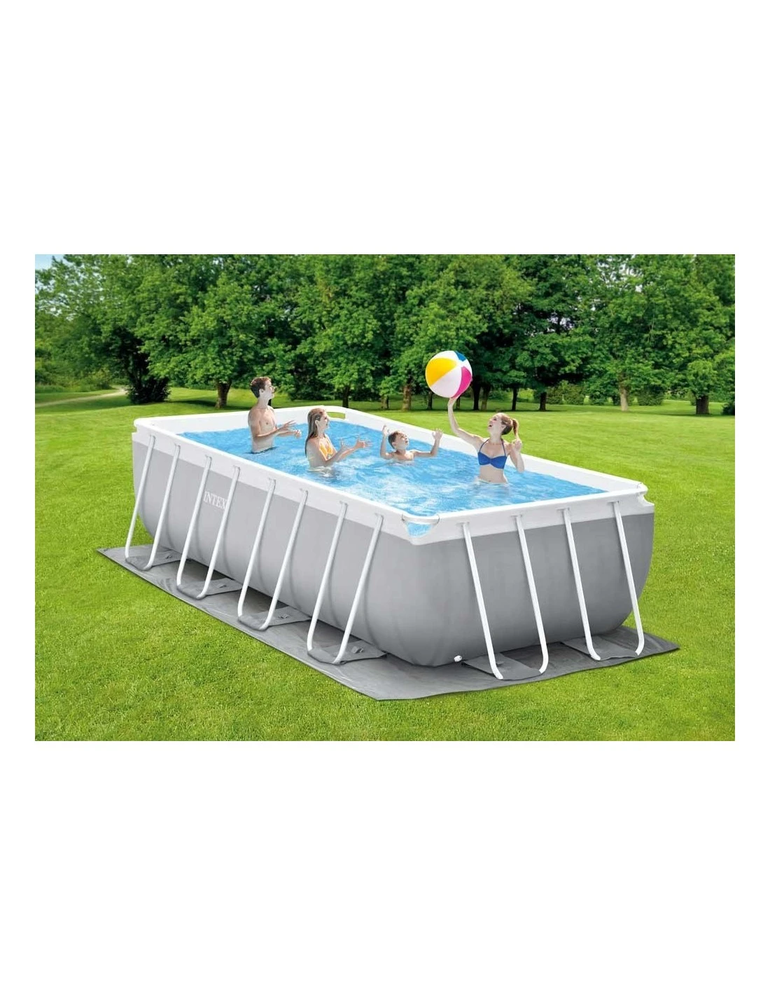 Intex Piscine Prism Frame Rectangulaire 488 X 244 X 107 Cm 3 Intex Piscine Prism Frame Rectangulaire 488 X 244 X 107 Cm – Image 3