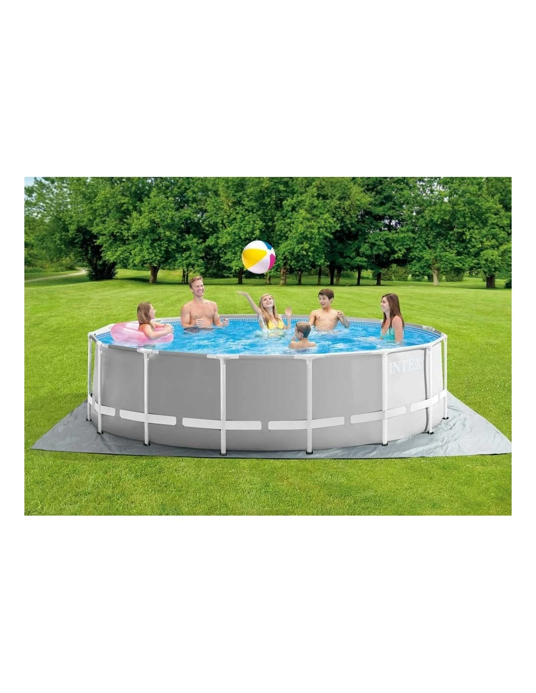 Intex Piscine Prism Frame Ronde Ø 457 X 122 Cm 2 Intex Piscine Prism Frame Ronde Ø 457 X 122 Cm – Image 2