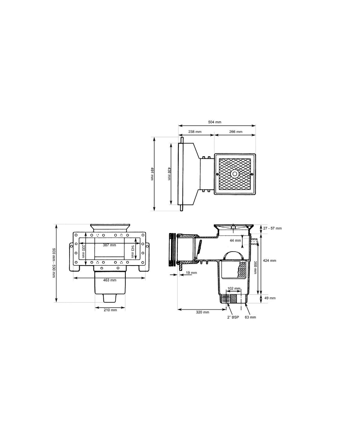 Hayward Skimmer AUTO-SKIM Grande Meurtrière (Liner) SP1085 2 Hayward Skimmer AUTO-SKIM Grande Meurtrière (Liner) SP1085 – Image 2